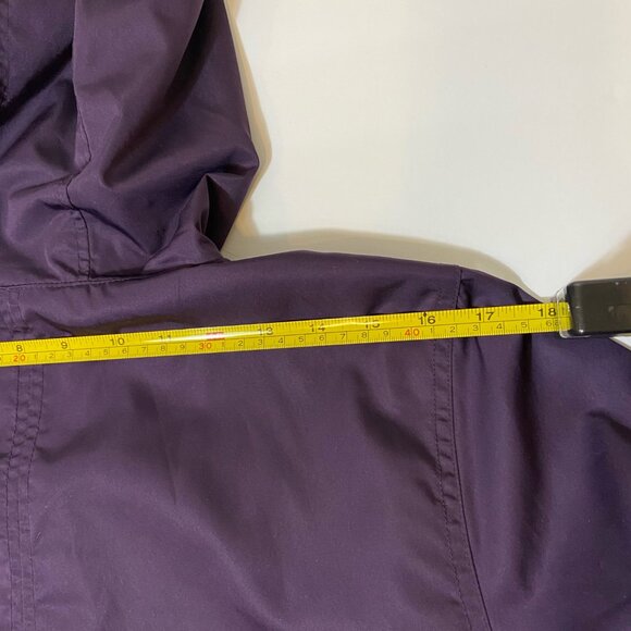 Time and Tru Women’s Hooded Utility Rain Jacket – Purple (Size M 8–10) - Picture 6 of 10